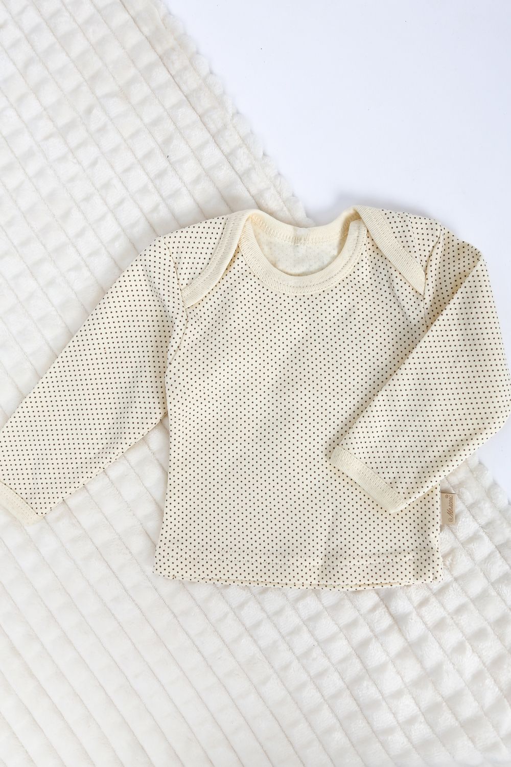 Футболка 1704-3 дл. рукав детская - молочный