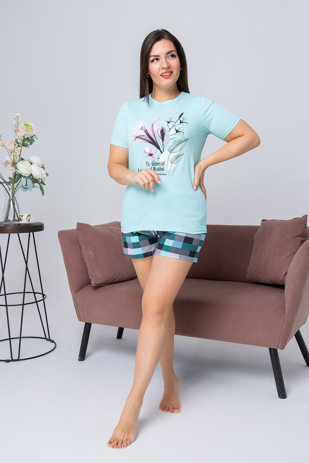 Пижама 6762 - мята