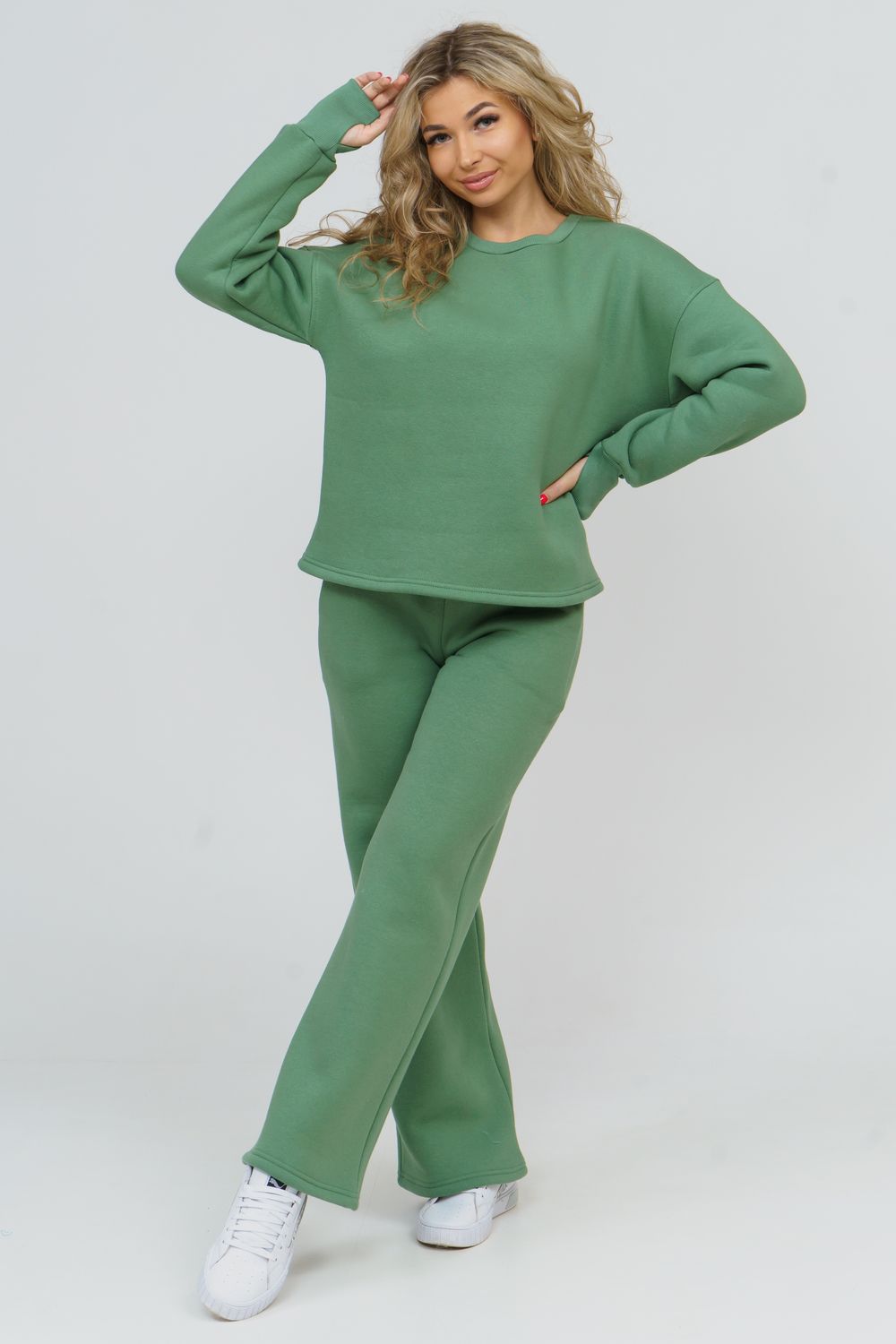 Костюм 36592 - оливковый