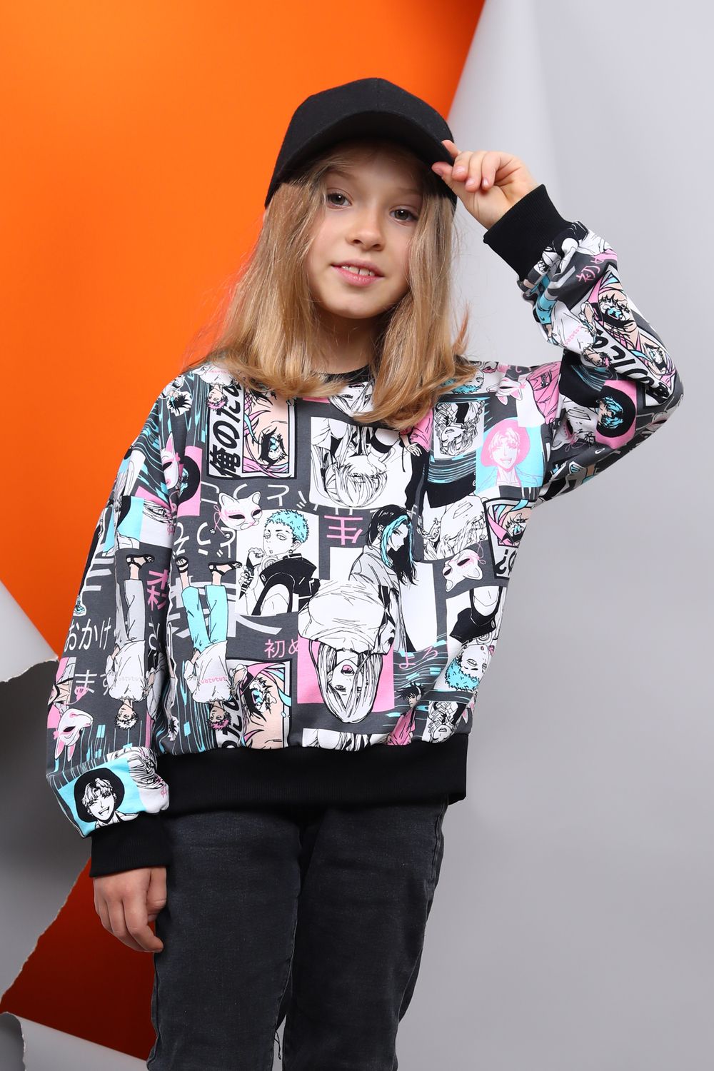 Толстовка 15398 детская - голубой