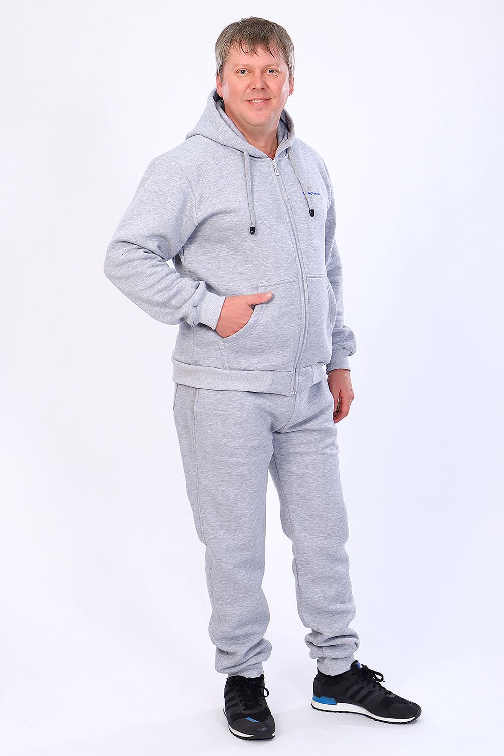 Костюм 6069 - серый-меланж