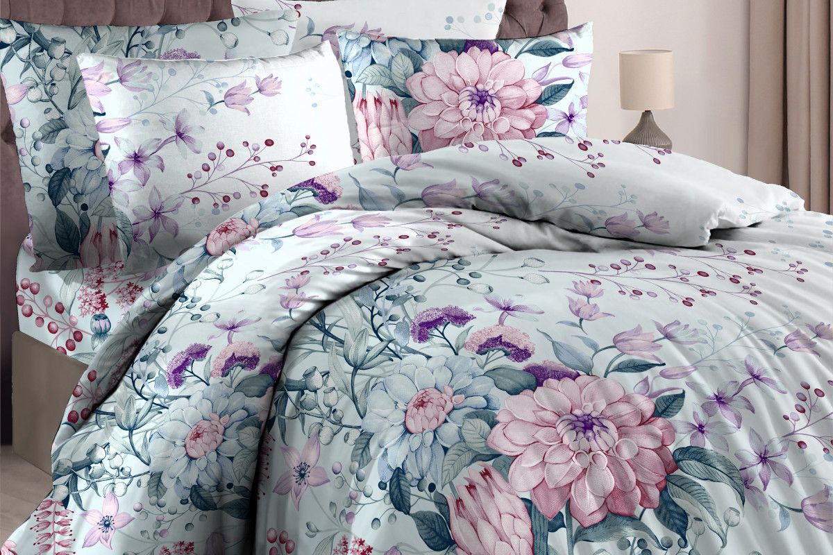 КПБ 1,5 сп бязь 125гр/м2 Текстильная коллекция (иветта)