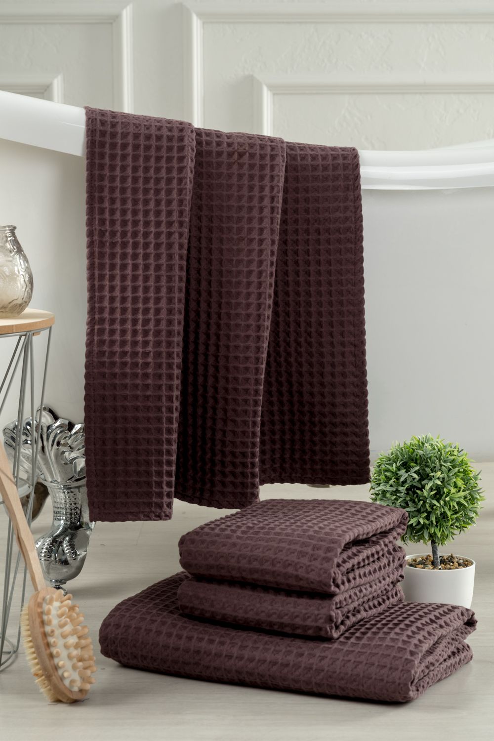 Полотенце для ванной Бохо - шоколад