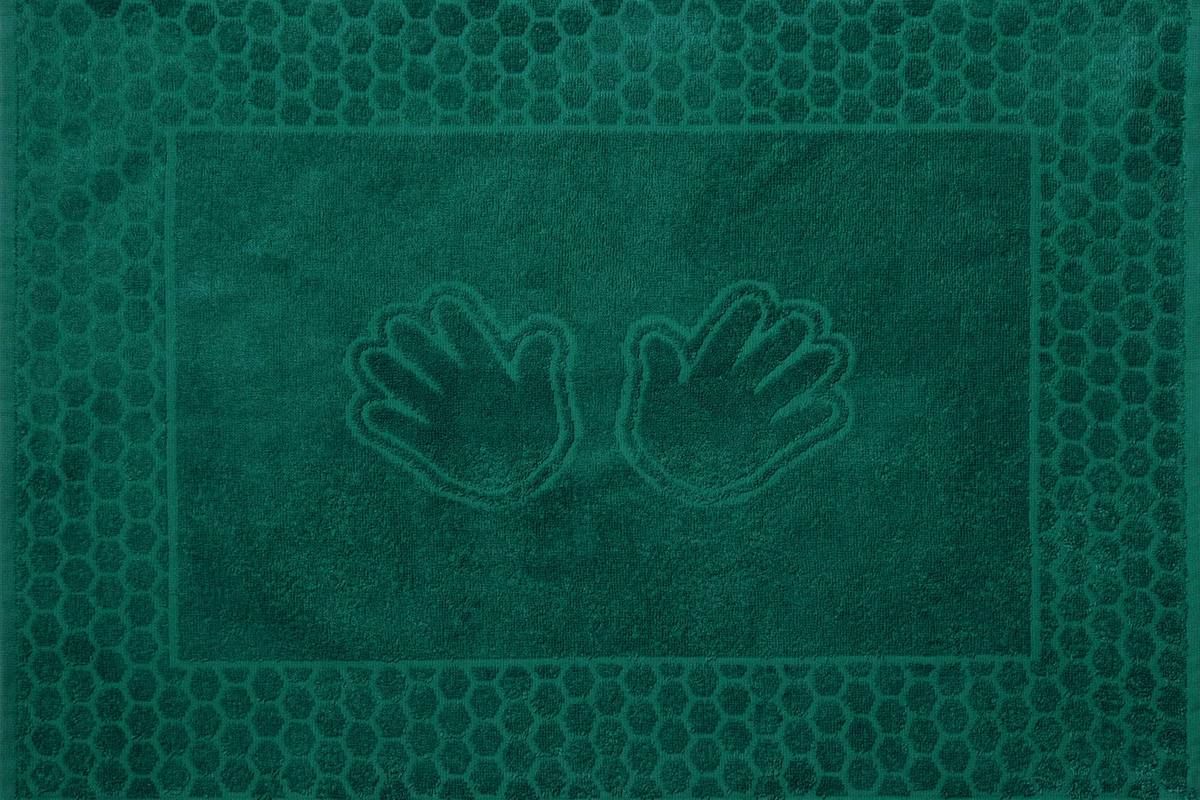 Полотенце махровое Ручки - изумруд