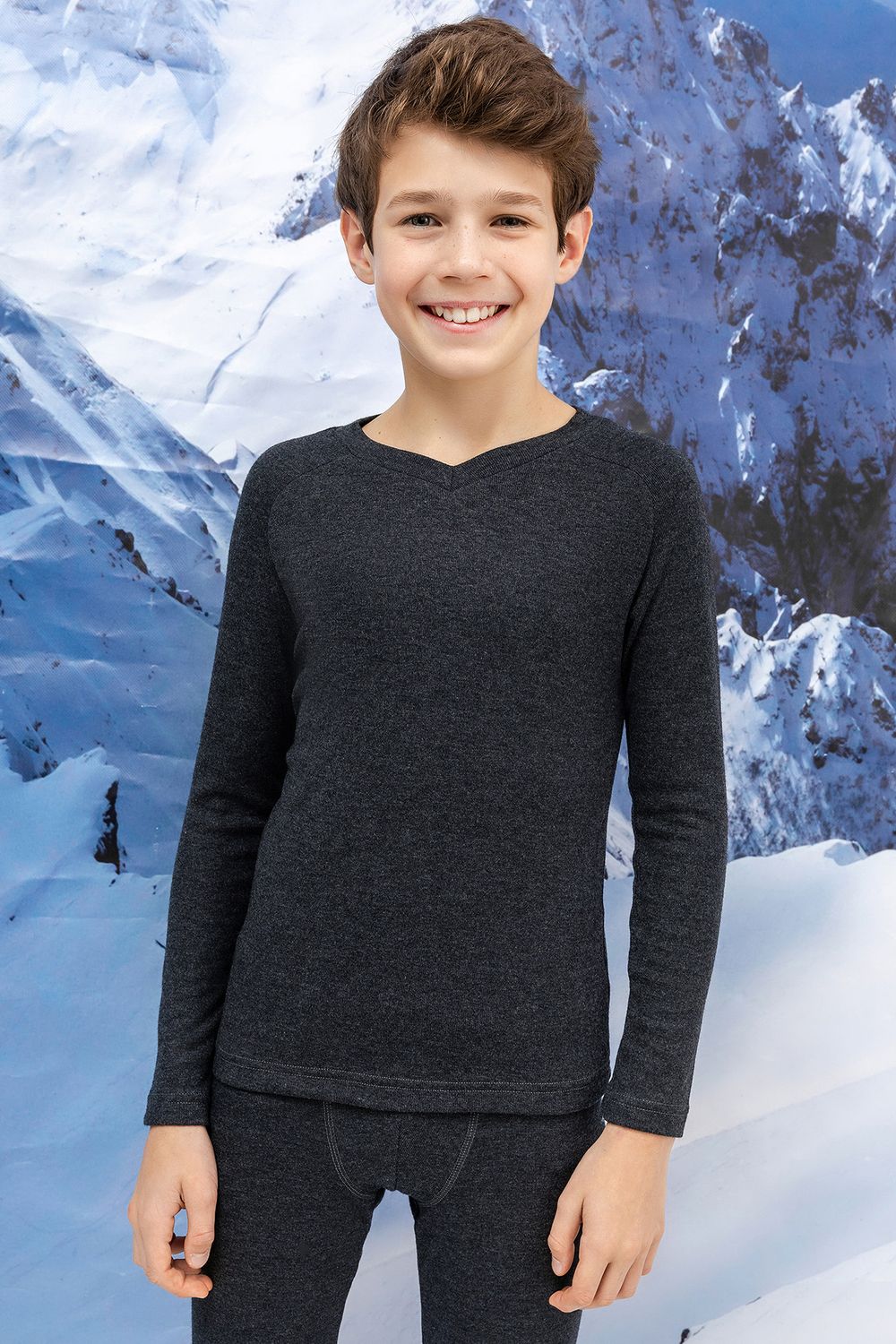 Джемпер для мальчиков Термо 623320 - серый