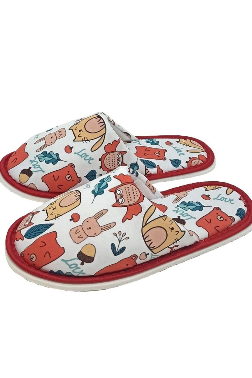 Тапочки домашние С-6ЖМ-МР - осень/белый