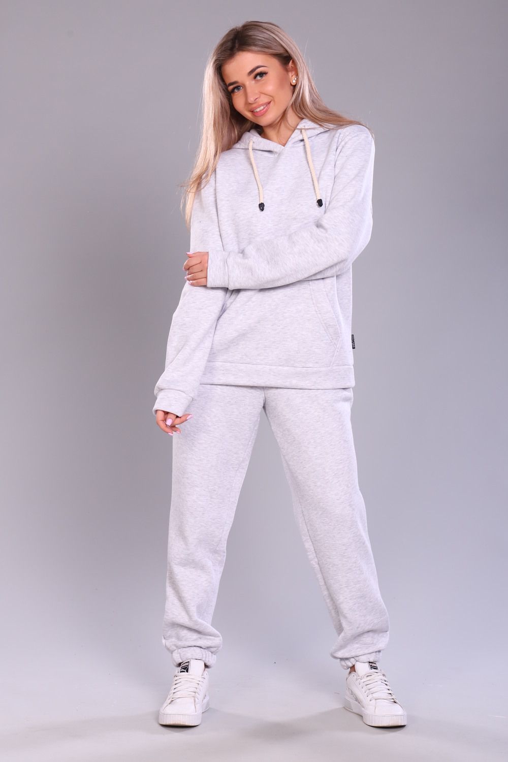 Костюм 6076 - серый меланж