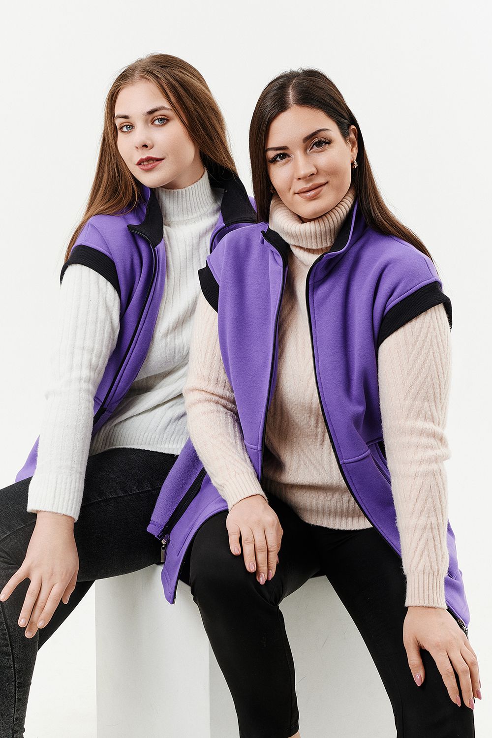 Жилет 9172 - сиреневый