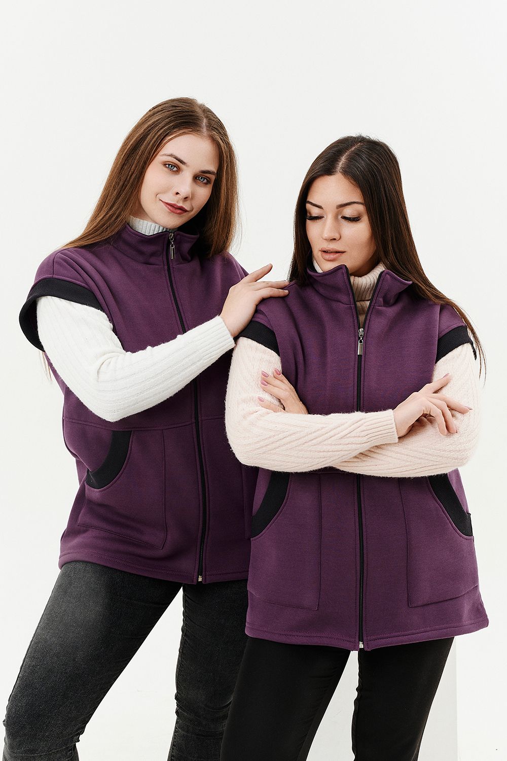 Жилет 9172 - сливовый