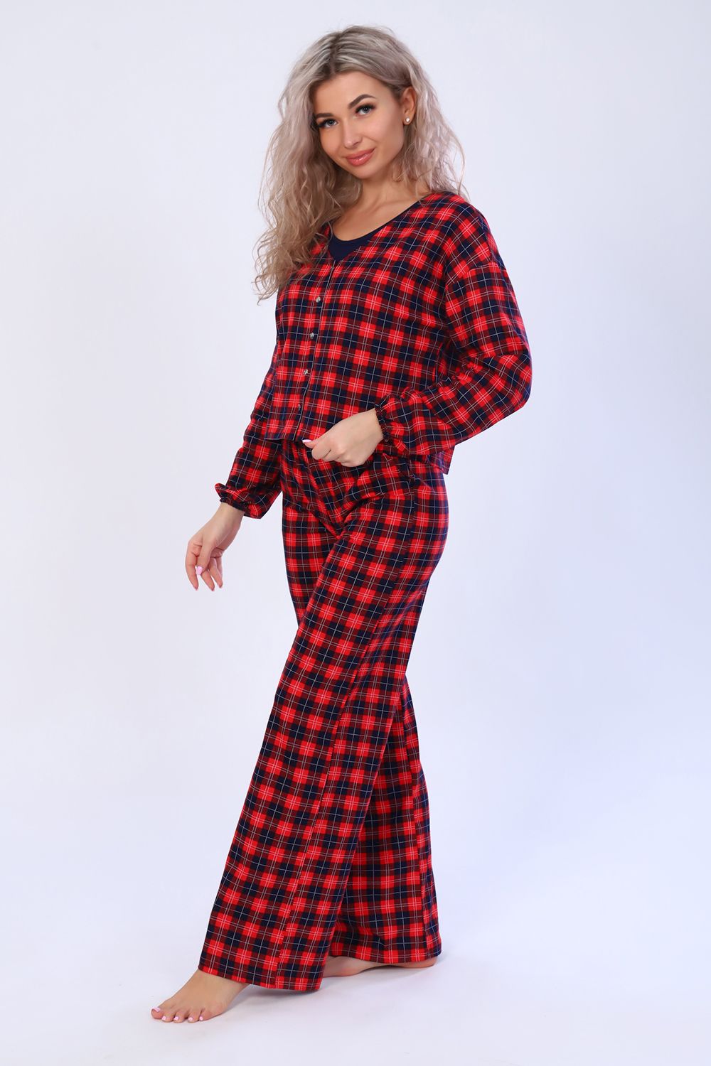 Костюм 36601 - клетка синяя