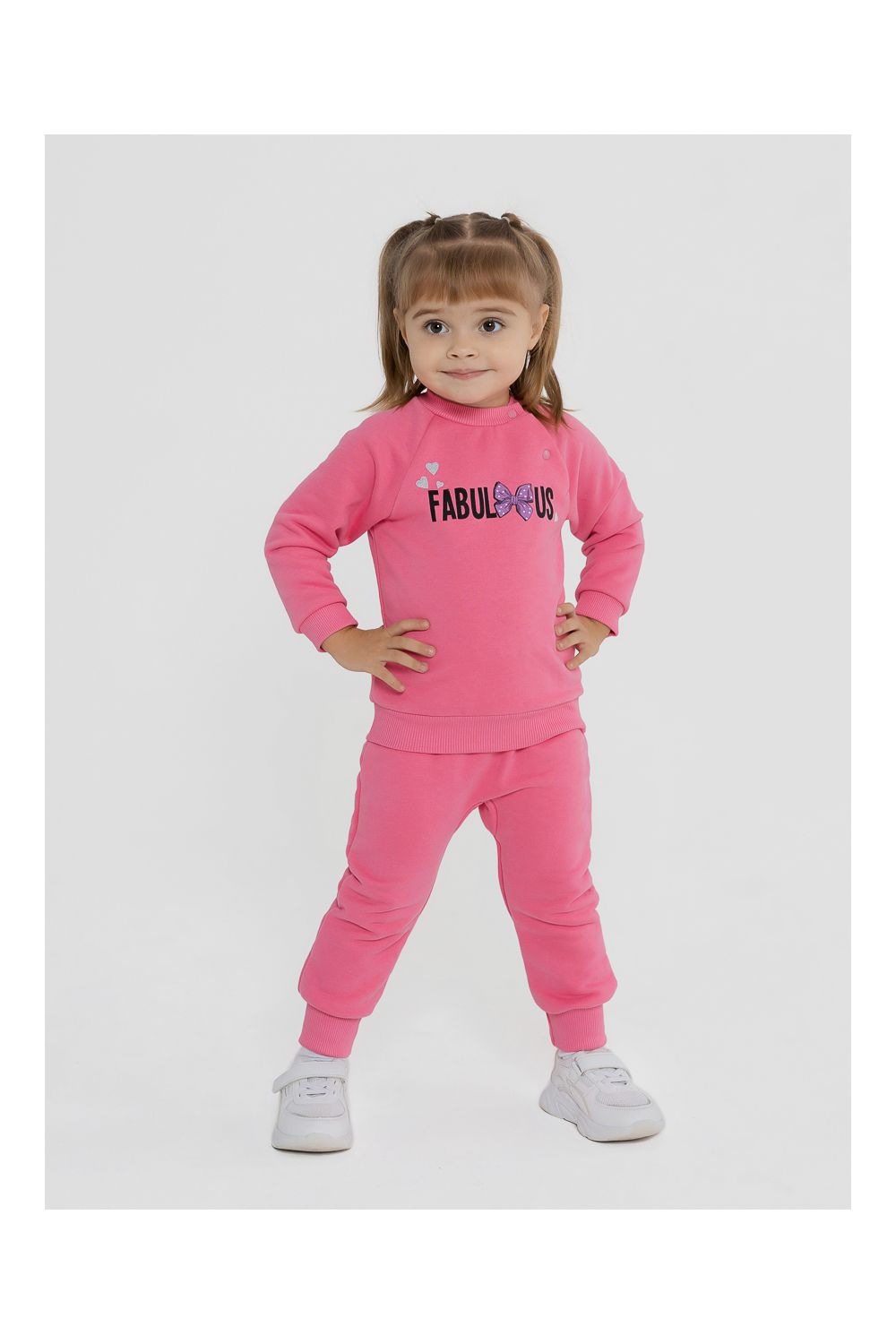 Свитшот футер петля Пинки 20726 - розовый