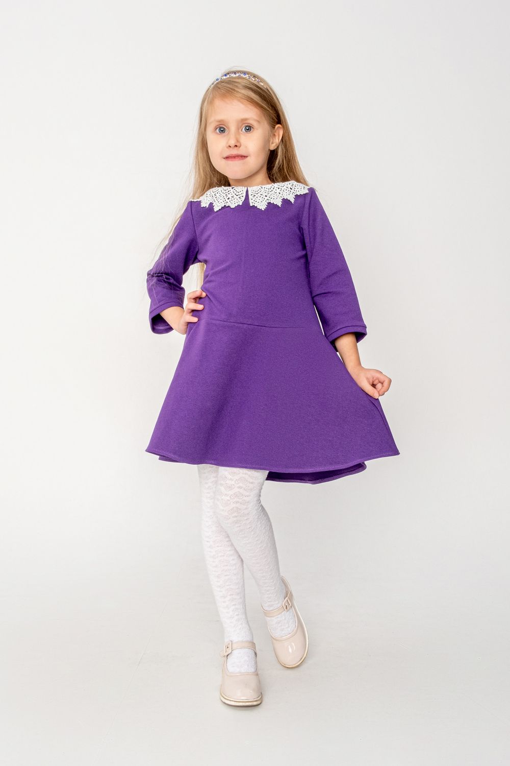 Платье Элиза фиолетовый - фиолетовый