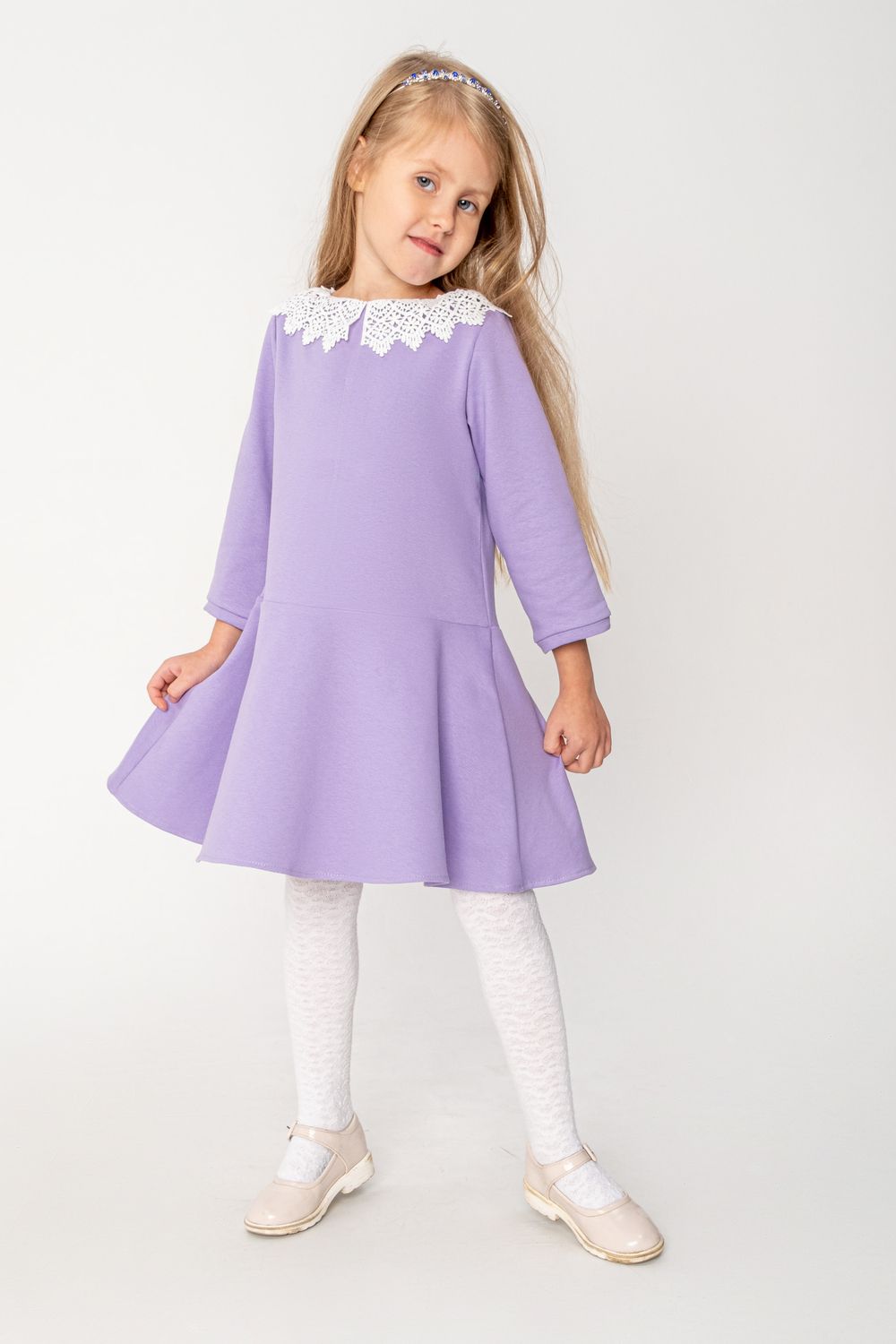 Платье Элиза сиреневый - сиреневый