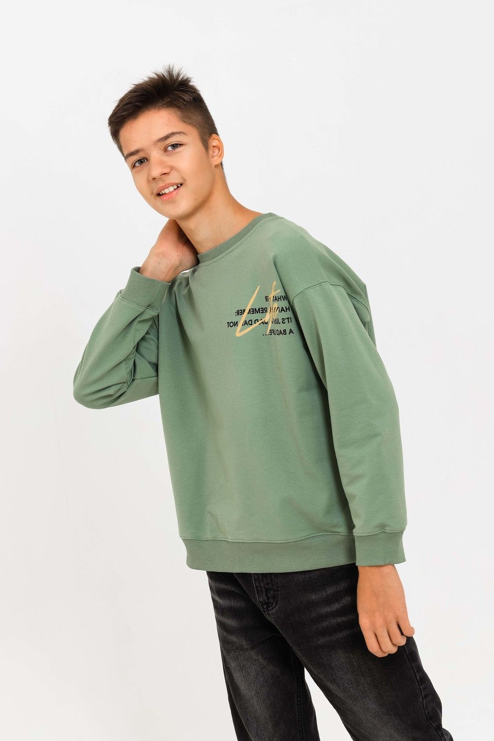 Свитшот 1536 детский - хаки