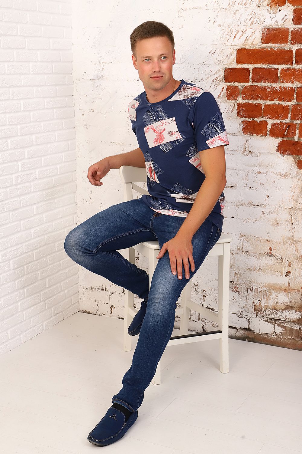 Футболка 15024 - индиго