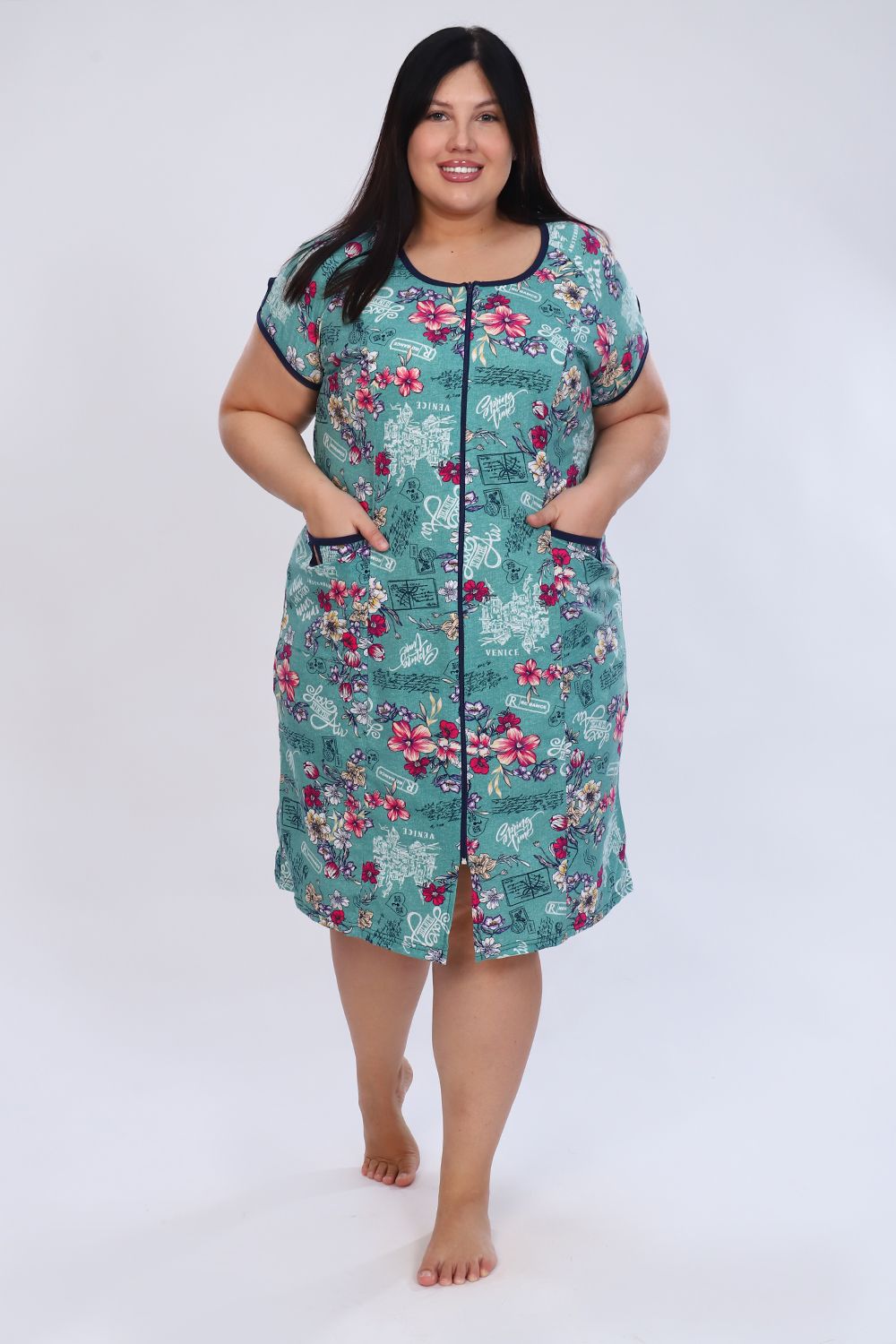 Халат 6081 - зеленый