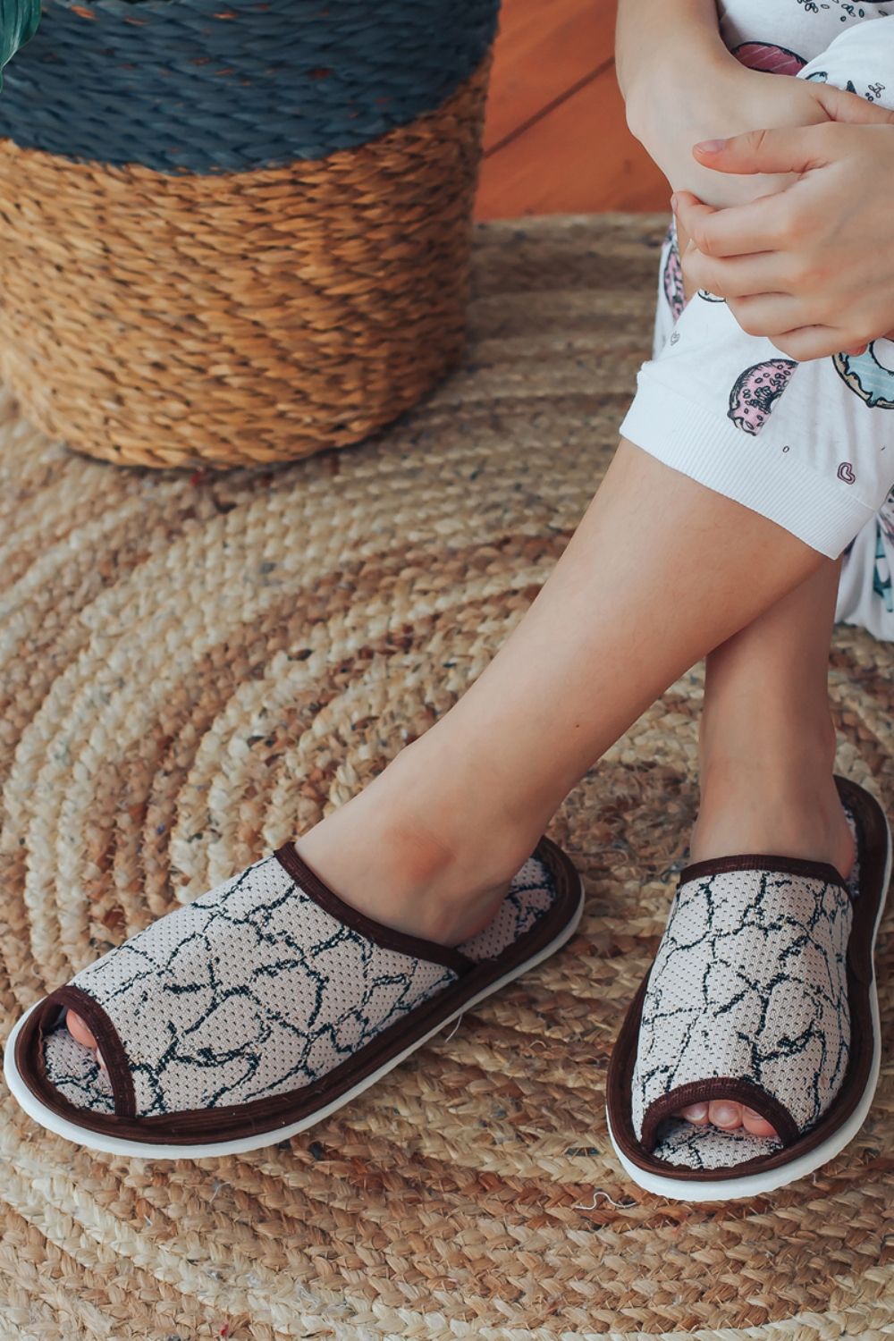 Тапочки домашние С-6ЖШО-МР - сахель/бежевый