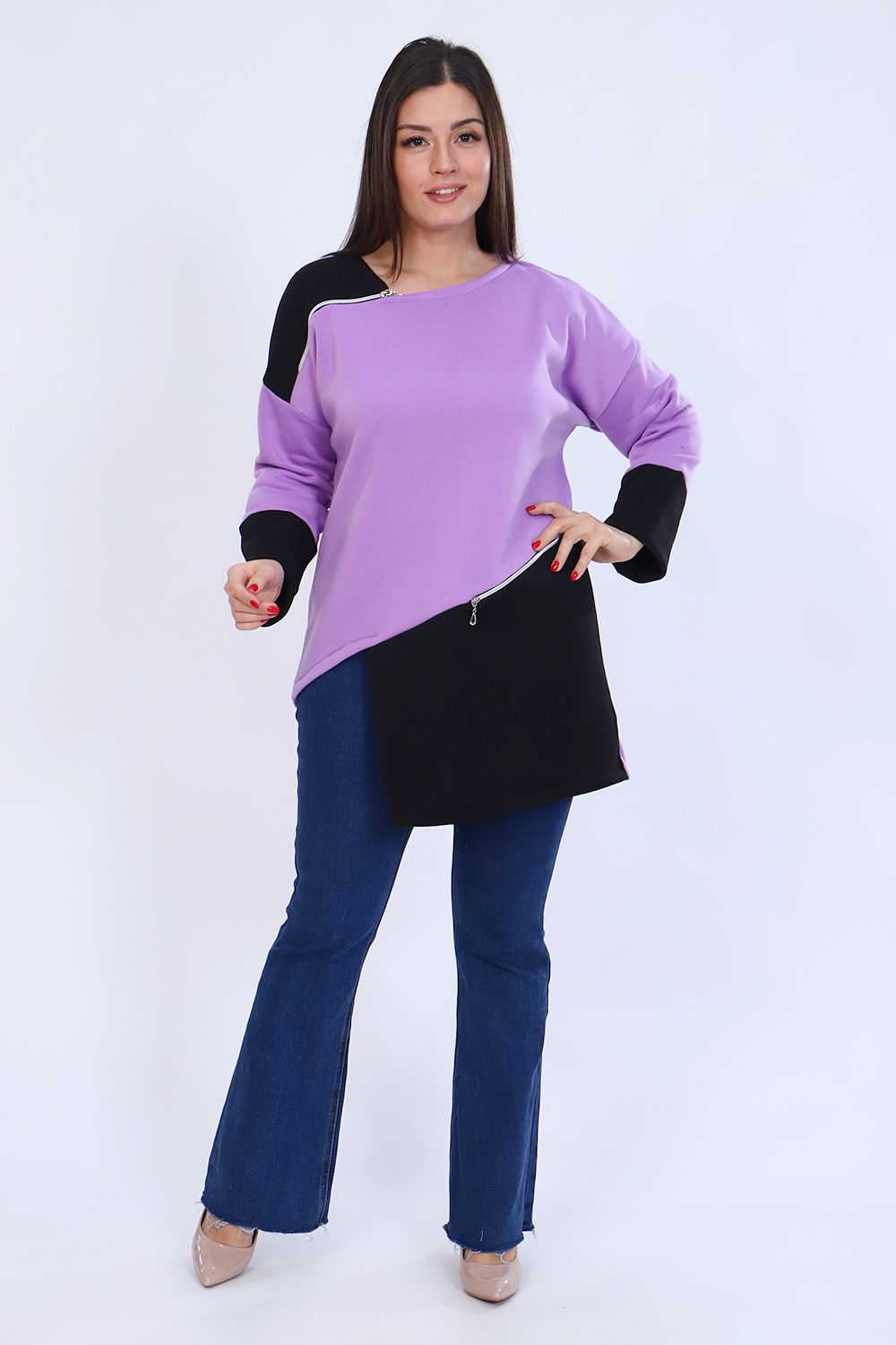 Туника 52237 - сиреневый