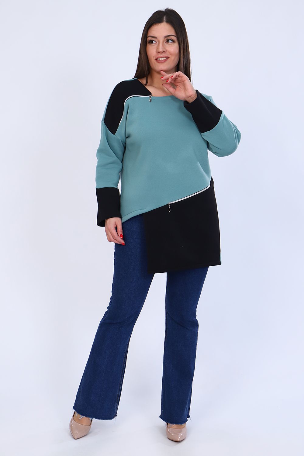 Туника 52237 - фисташковый