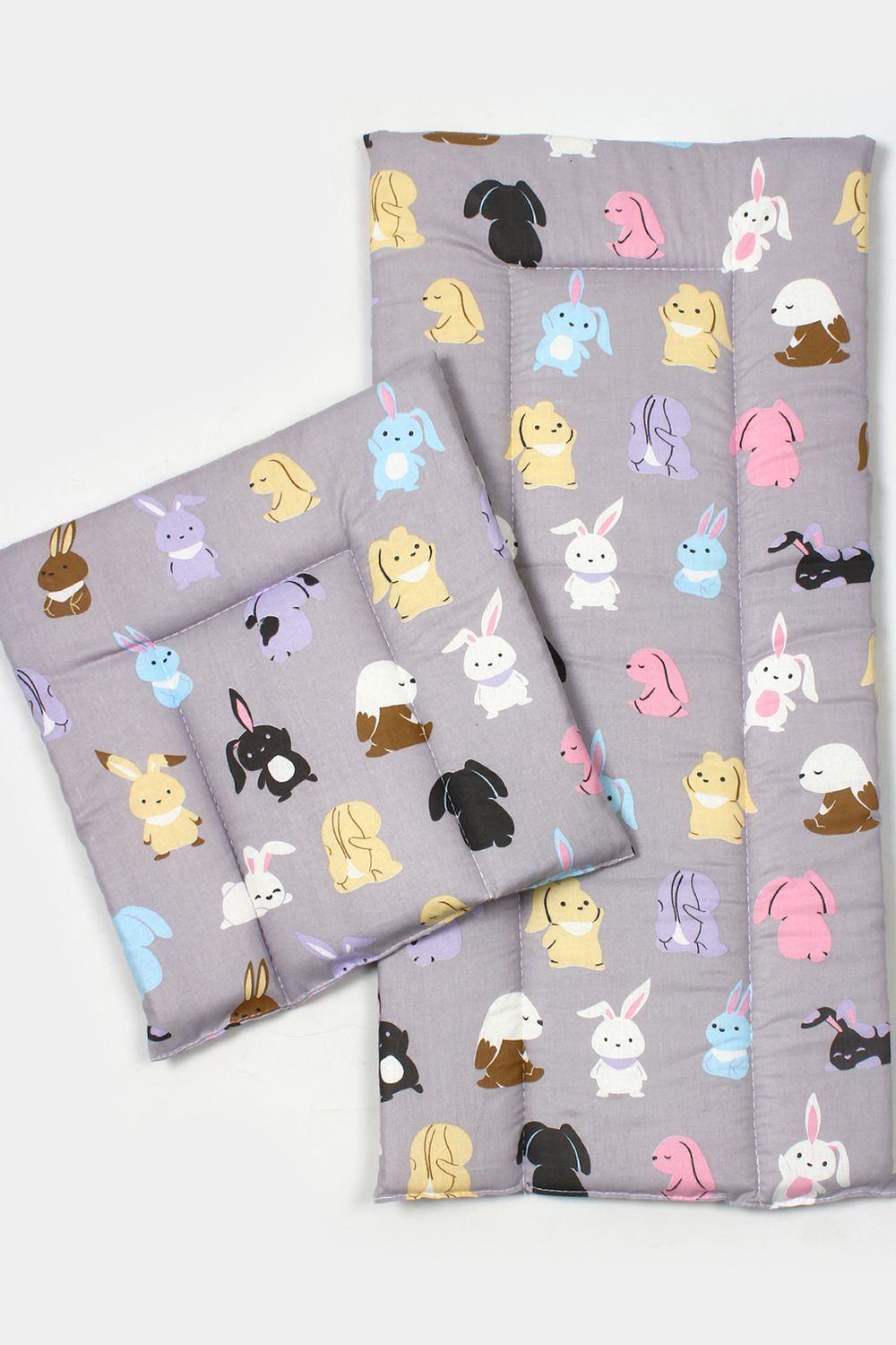 Набор в коляску 2 предмета арт. КОЛ-2П/цветные-зайки