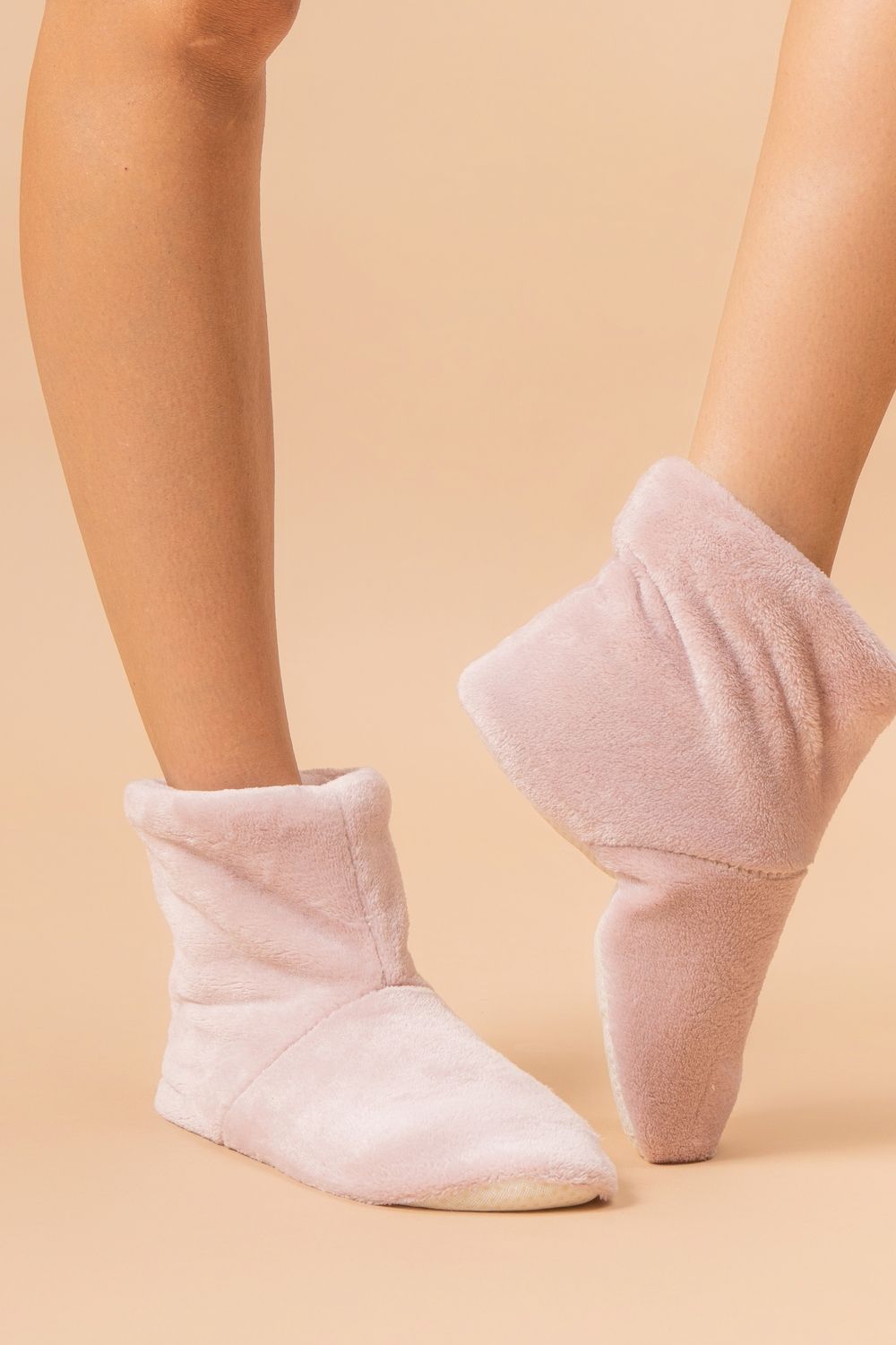 Тапочки домашние Сапожки (д)-МР - бледно-розовый