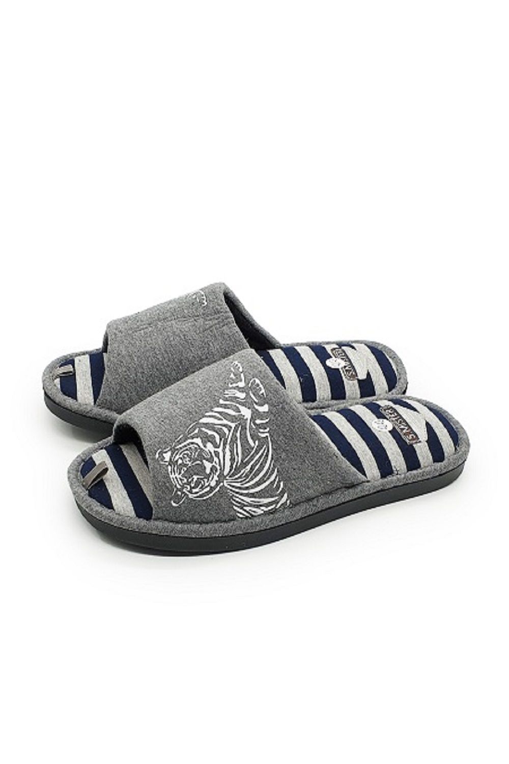 Туфли комнат. муж. 351-103-12 отк - серый