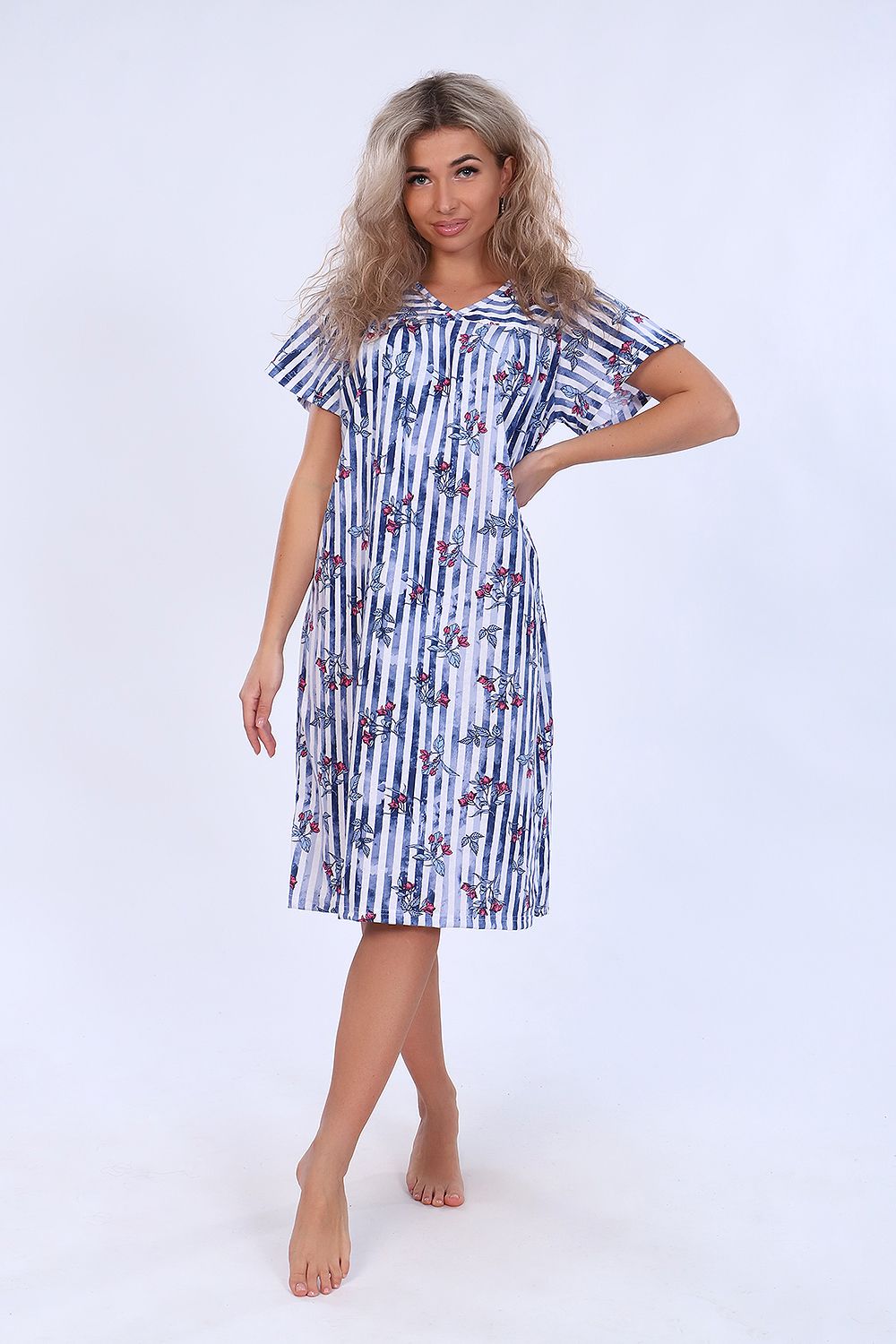 Сорочка 59045 - синяя полоса