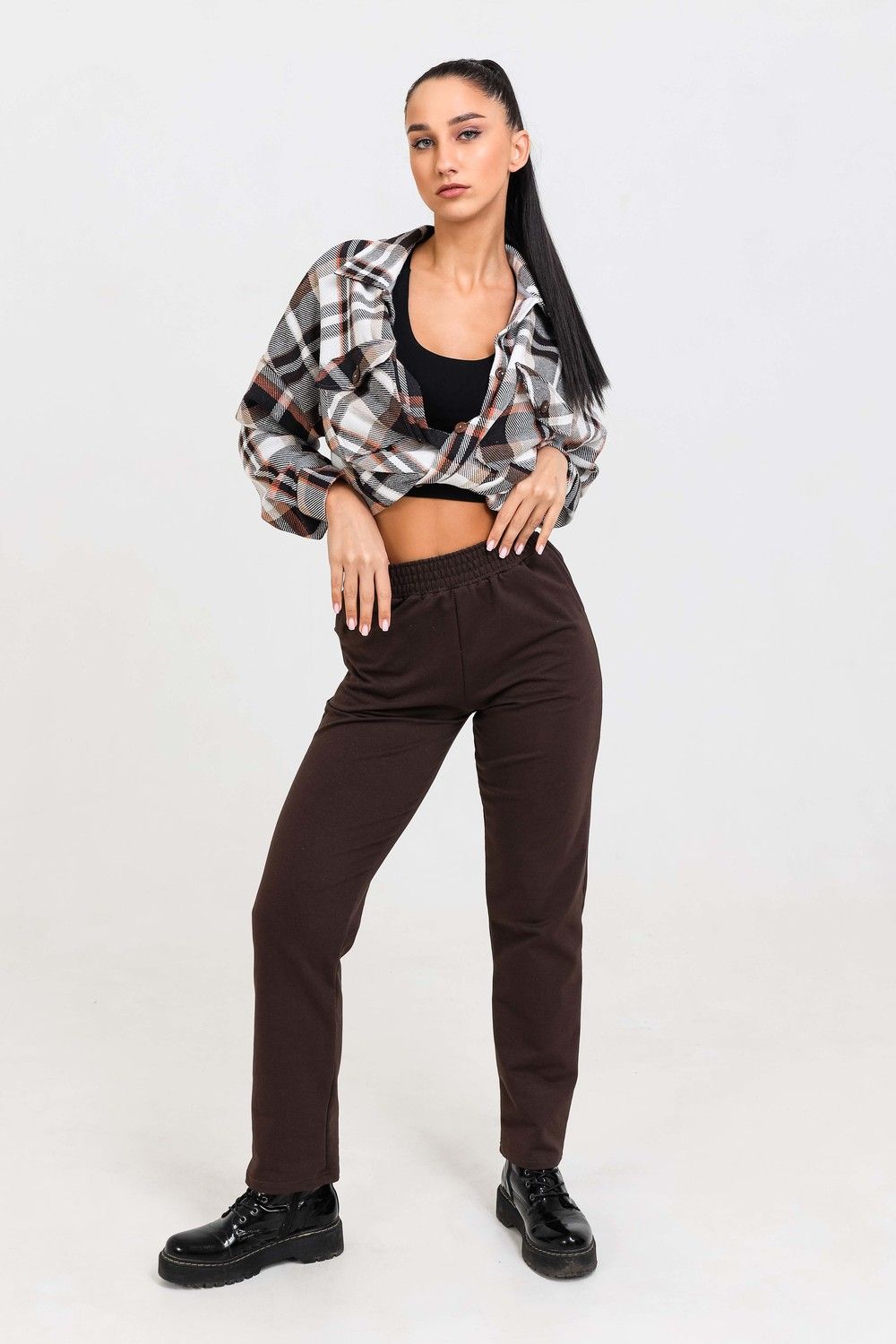 Брюки 21565 - шоколад