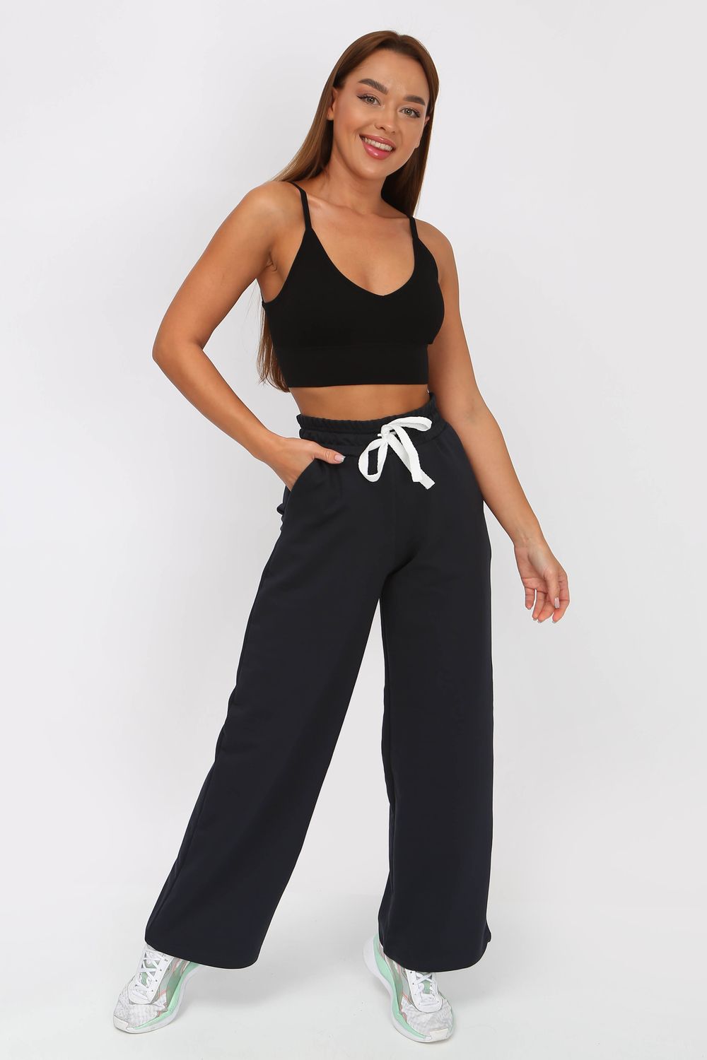 Брюки 22244 - фумэ