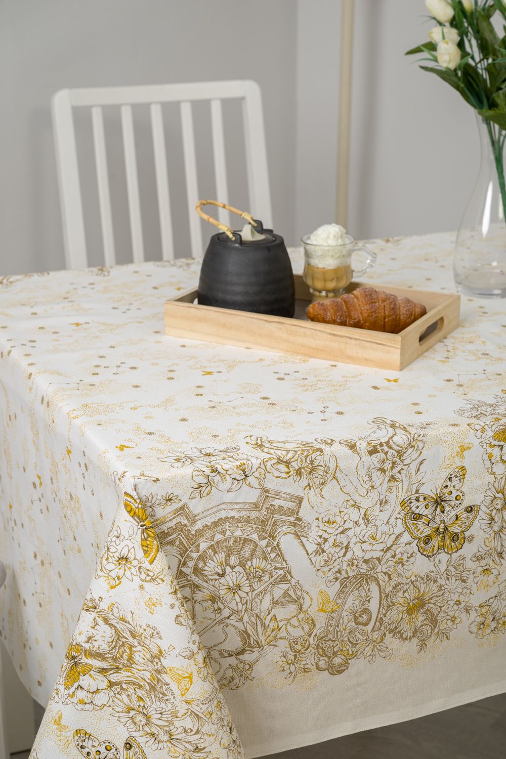 Скатерть Диор - золотисто-бежевый
