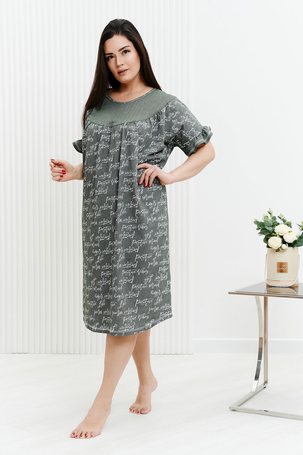 Сорочка 9173 - хаки