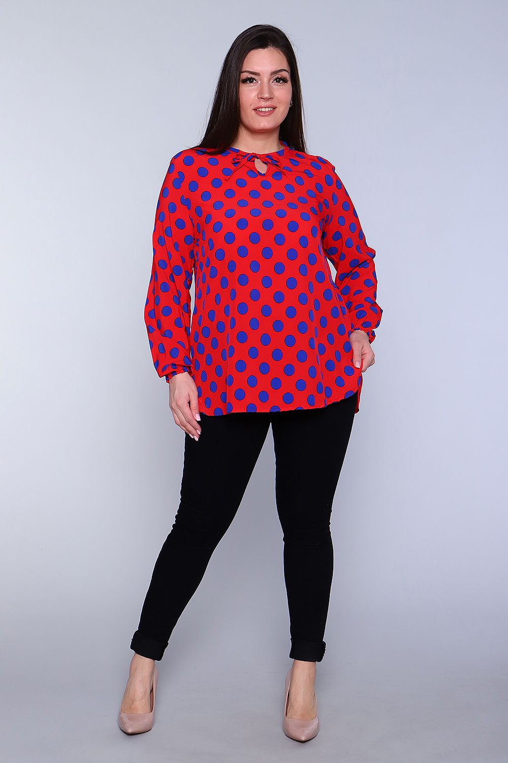 Туника 52257 - голубой горох