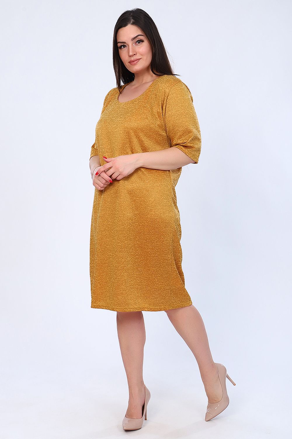 Платье Макбет - горчица