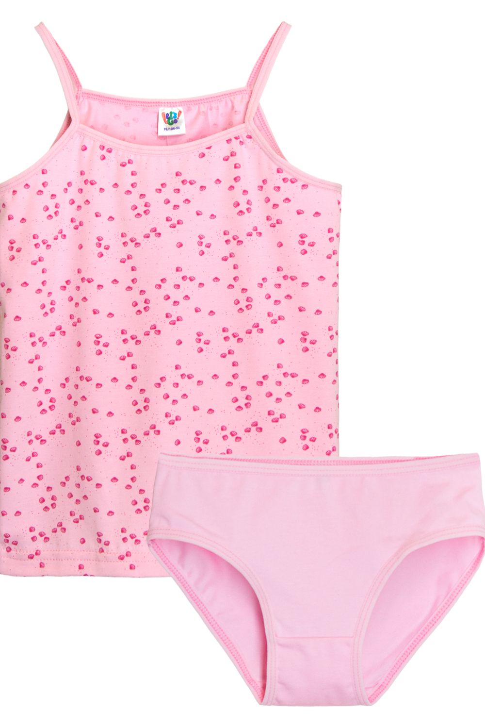Комплект белья для девочки 31204 - ракушки/розовый