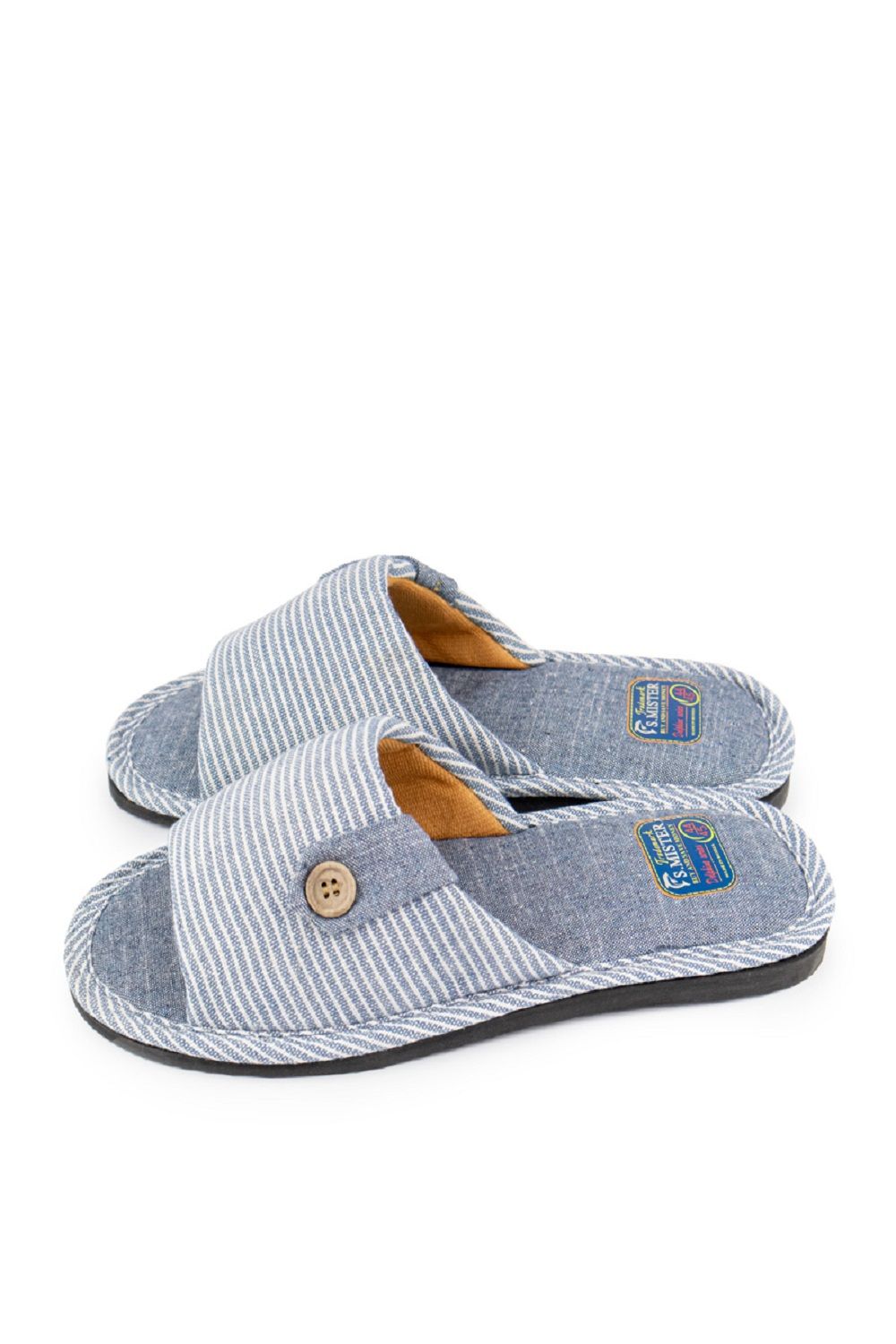 Туфли комнат. муж. А71-001-04 отк. - голубой