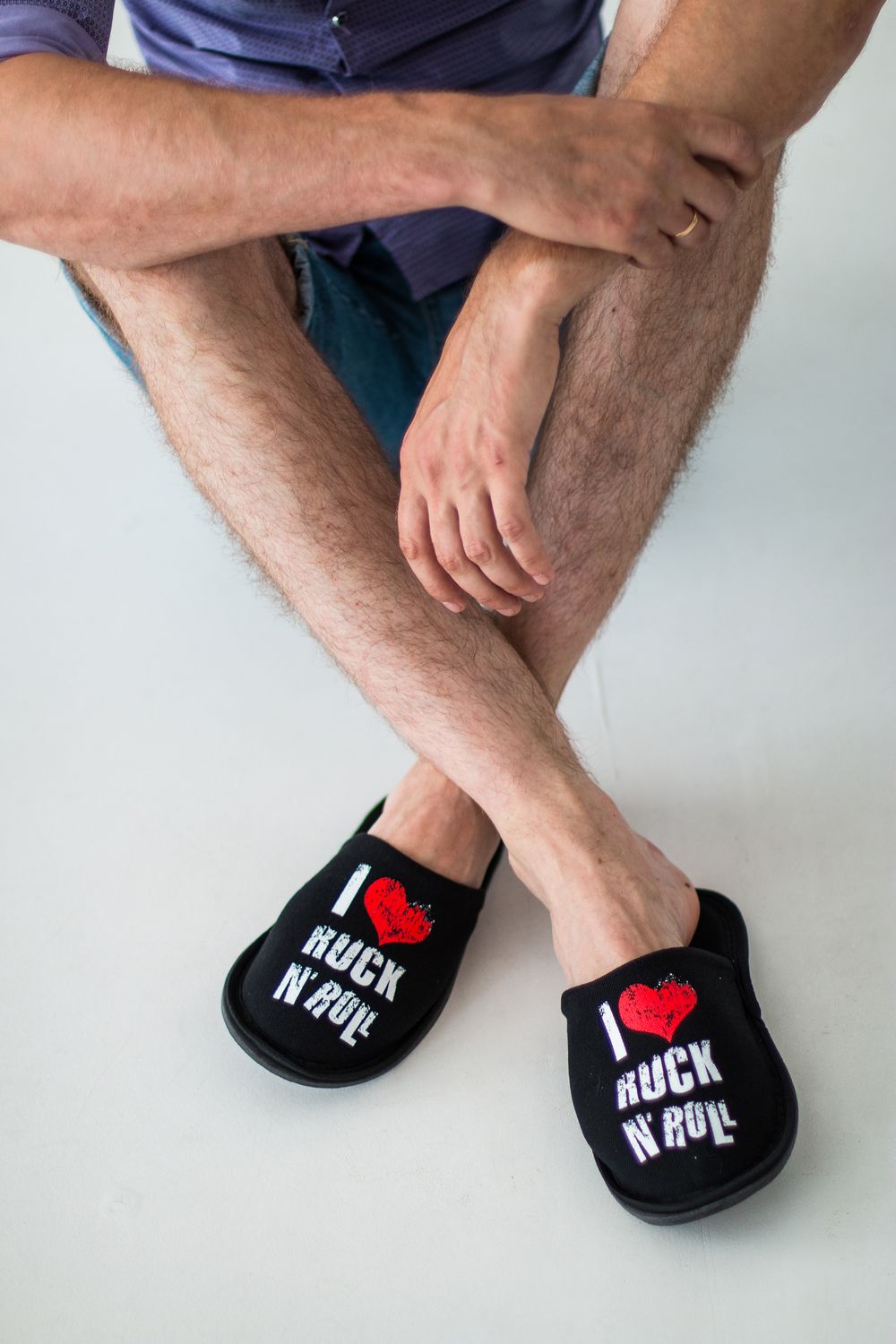 Тапочки домашние С-6ММ(пч)-МР мужские - Рок/черный