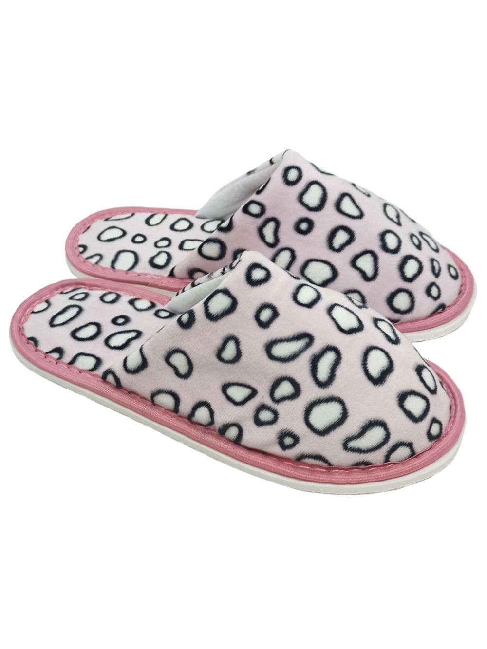 Тапочки домашние С-6ЖВТ-МР - леопард/розовый