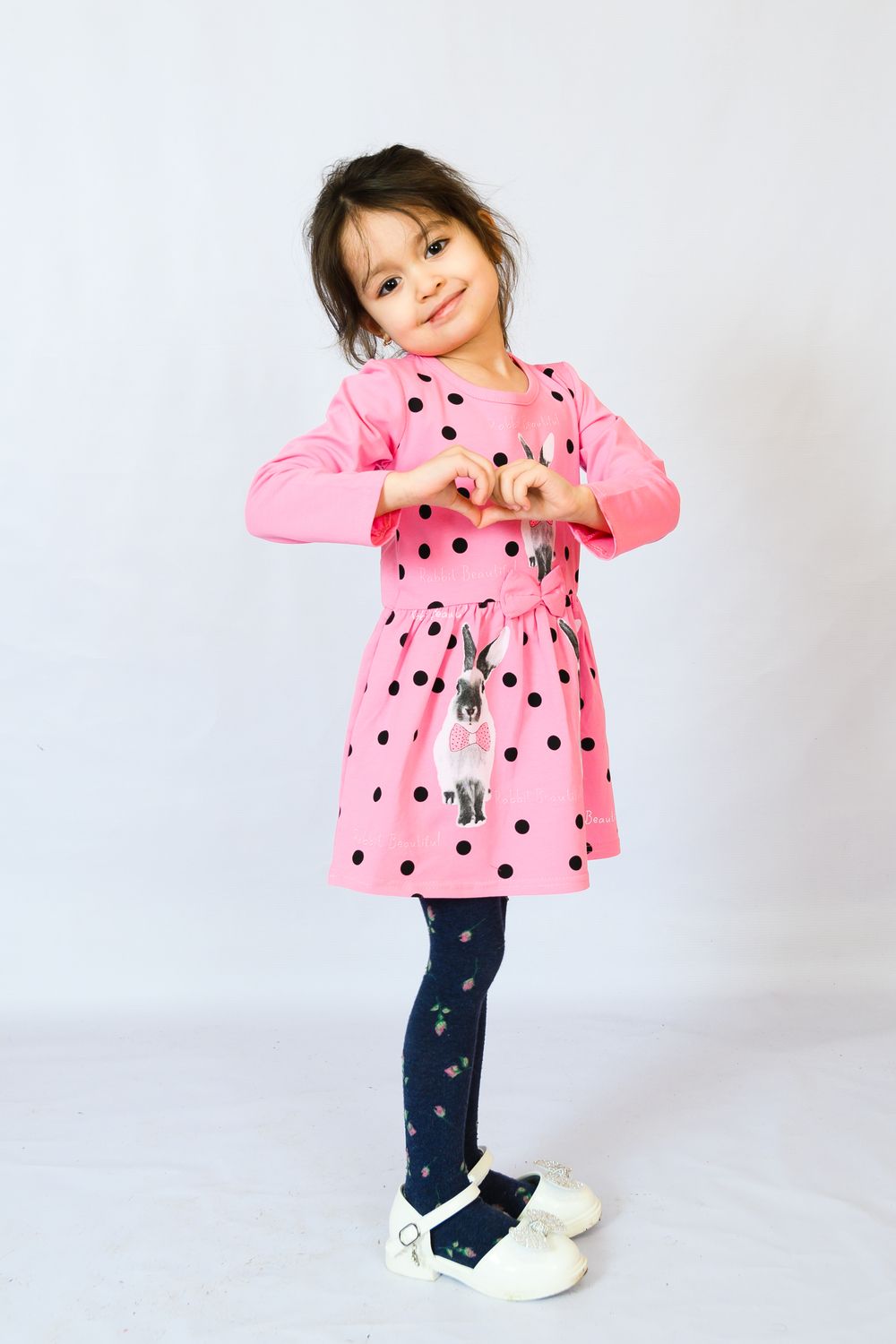 Платье 83007 детское - светло-розовый