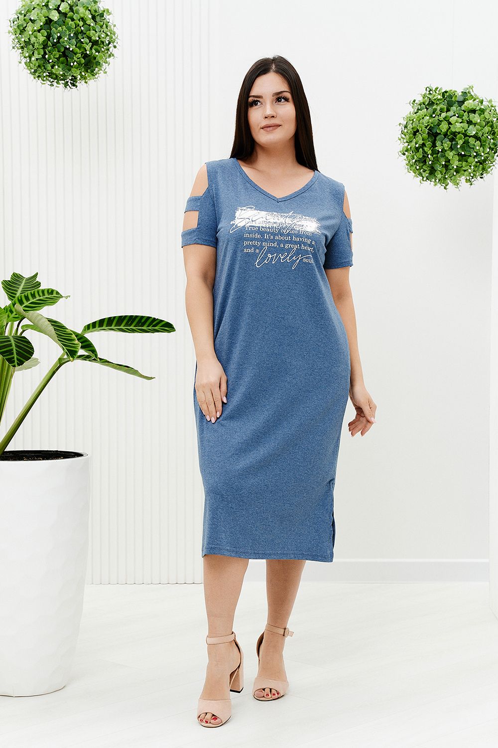 Платье 9144 - джинс