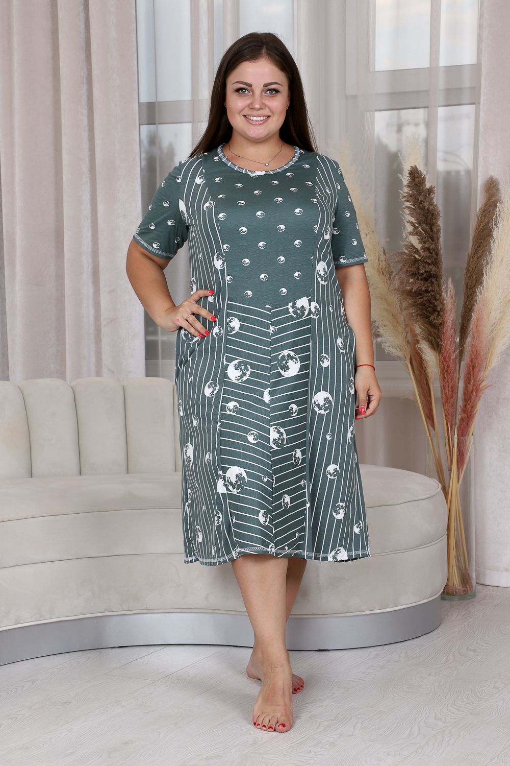 Платье 9141 - олива