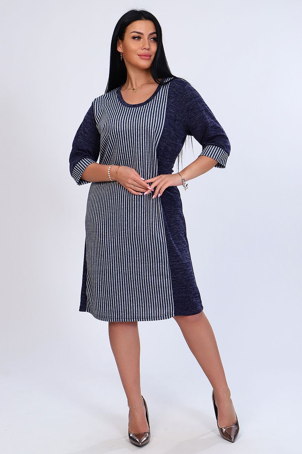 Платье Маквин - синяя полоса