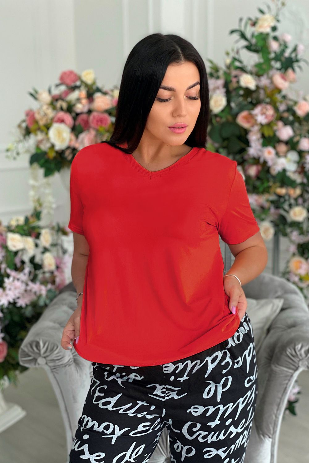 Футболка 9062 - красный