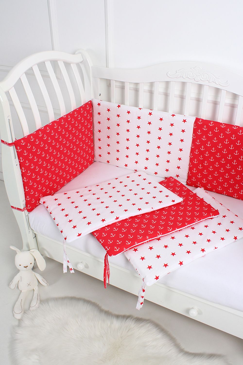 Бортик Веселая мозаика арт. БРК-6П - якорь красный