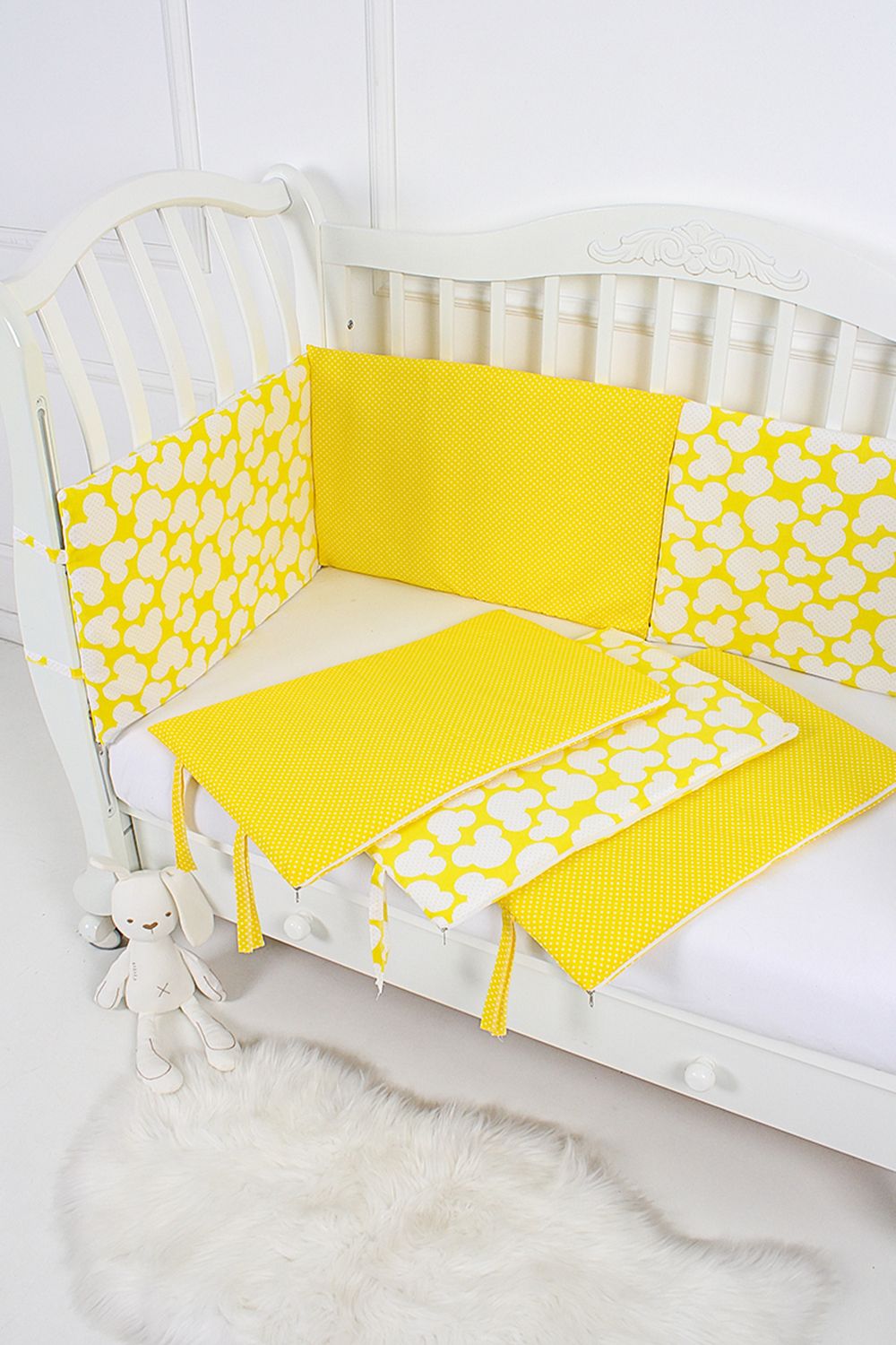 Бортик Веселая мозаика арт. БРК-6П - микки-желтый