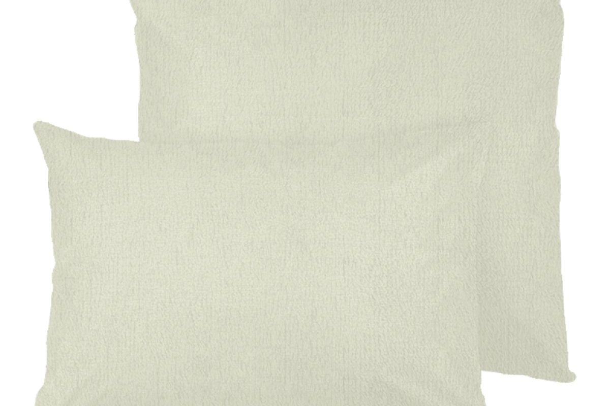 Наволочки махровые на молнии 2шт. - молочный