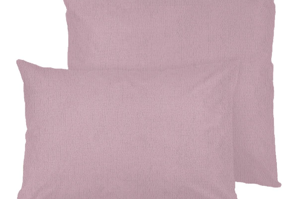 Наволочки махровые на молнии 2шт. - фиолетовый