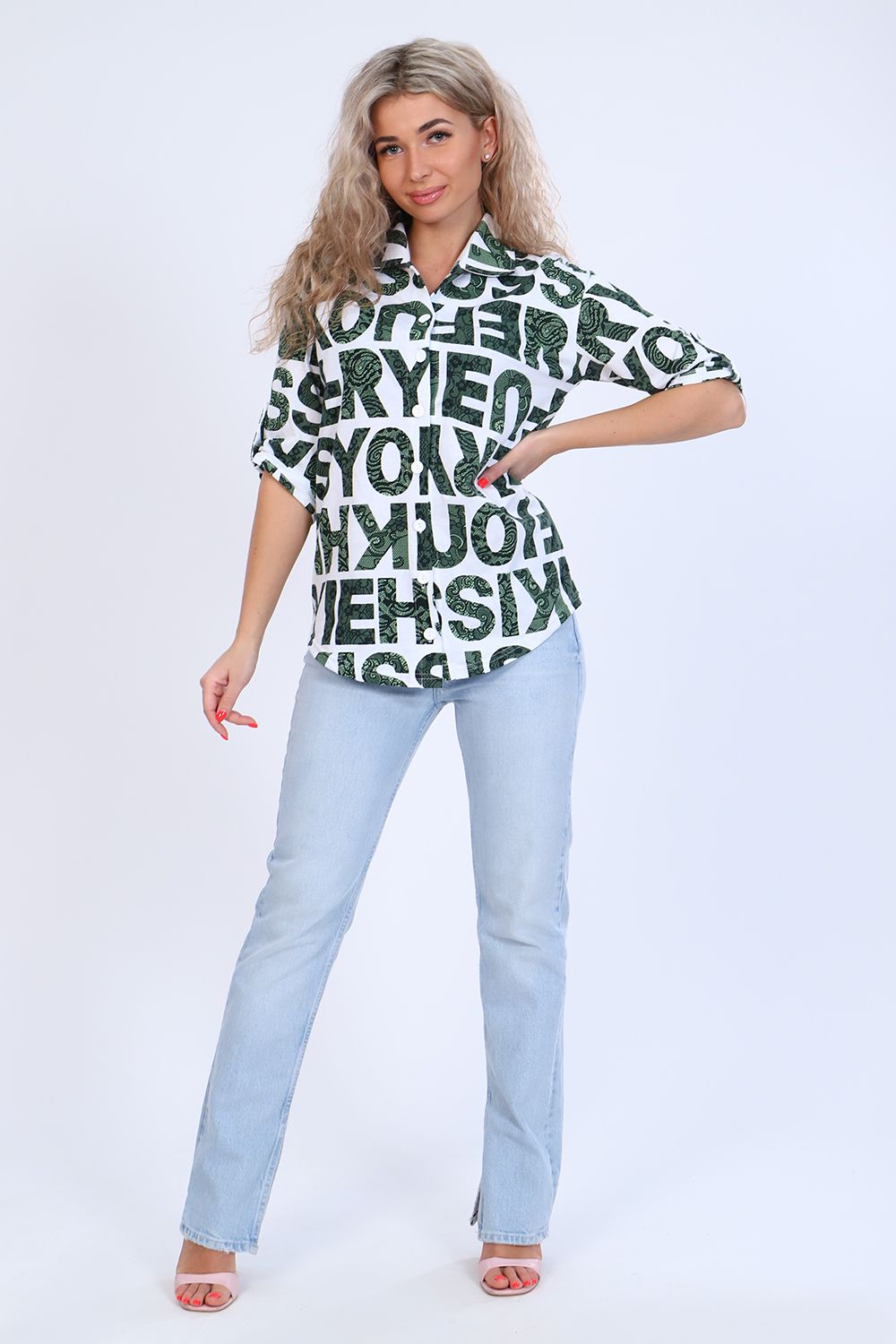 Туника 59053 - зеленый