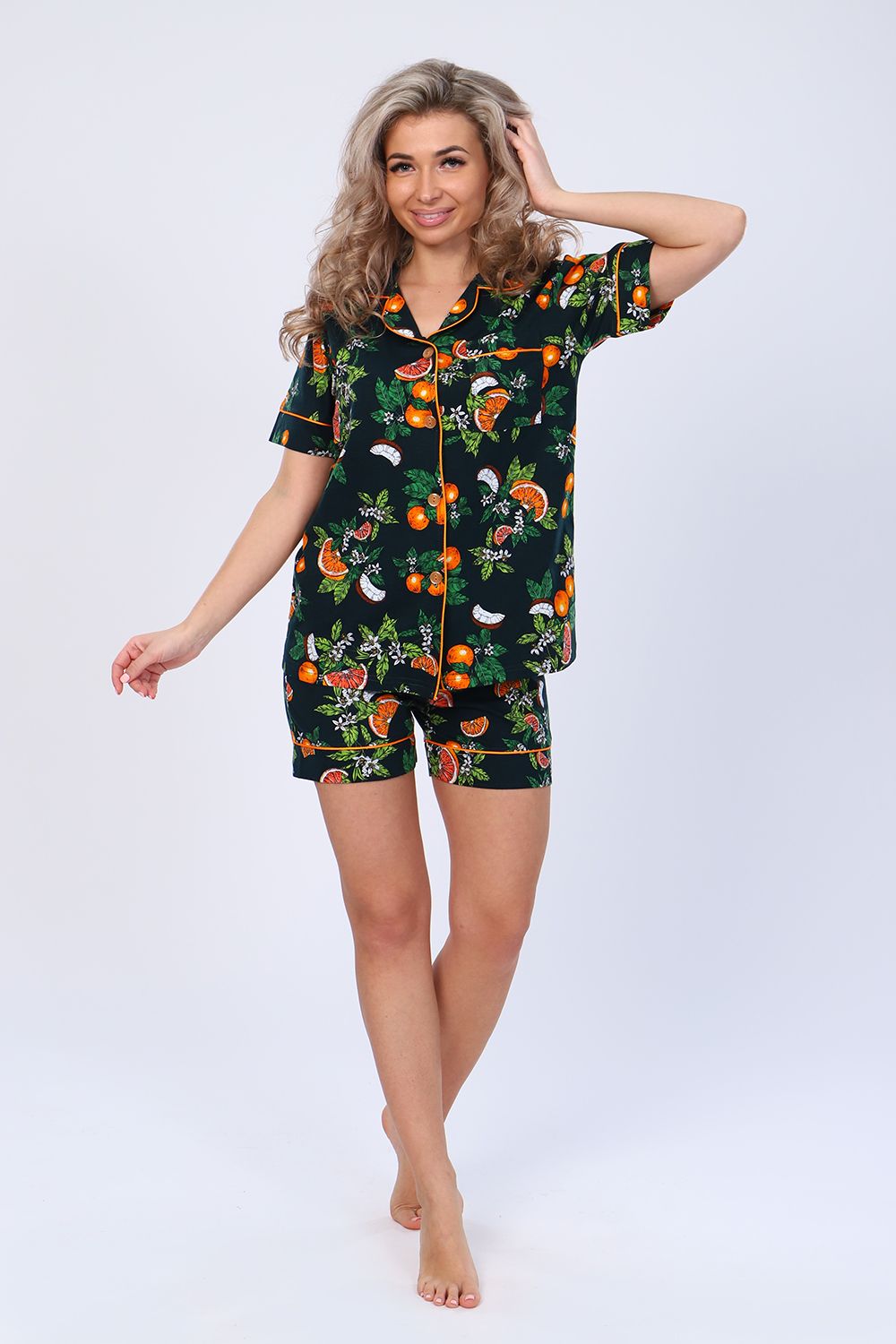 Пижама 85005 - темно-зеленый