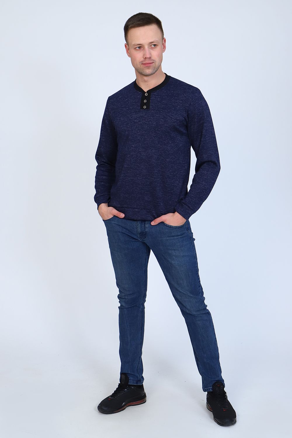 Джемпер 52252 - темно-синий