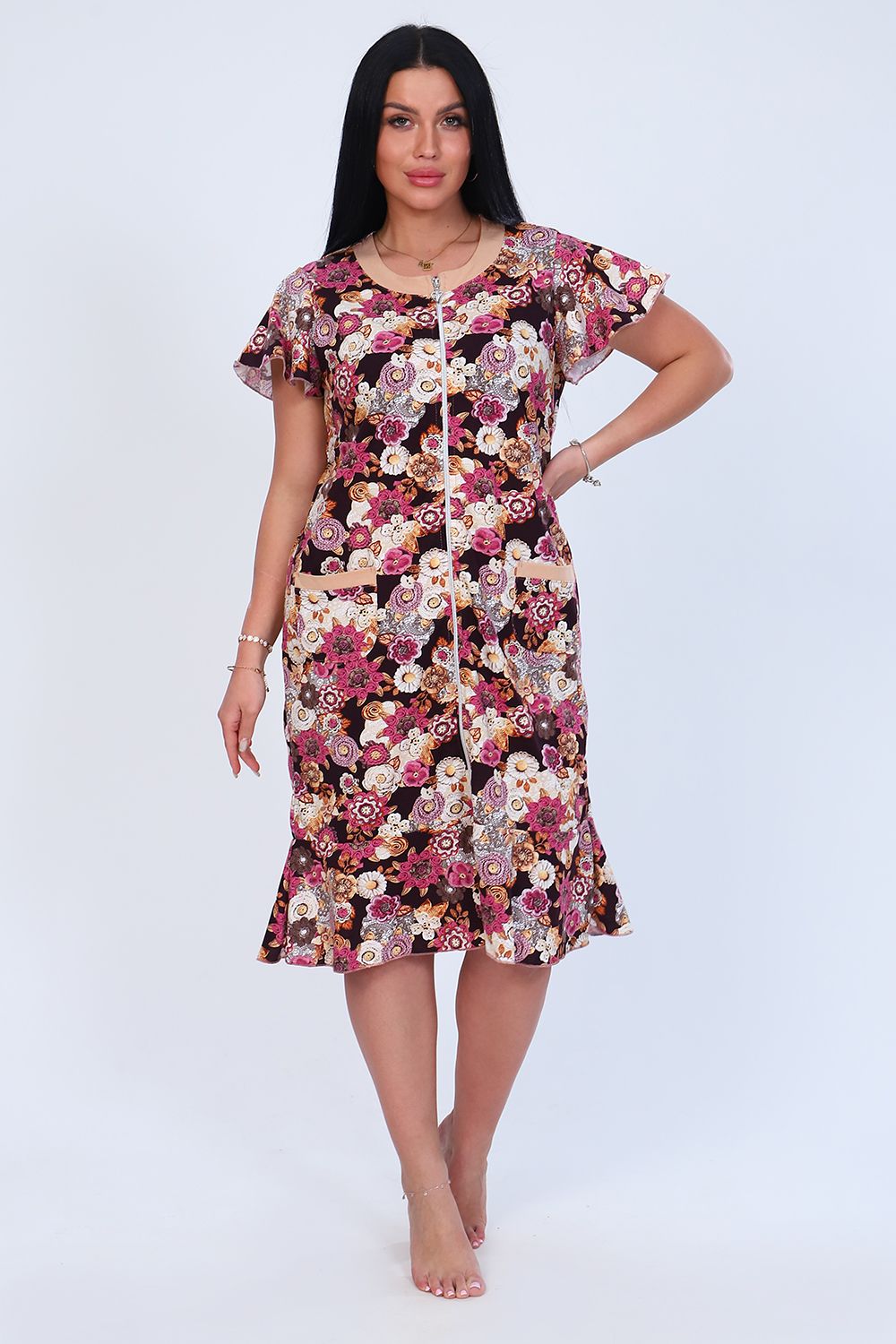 Халат 25357 - цветы